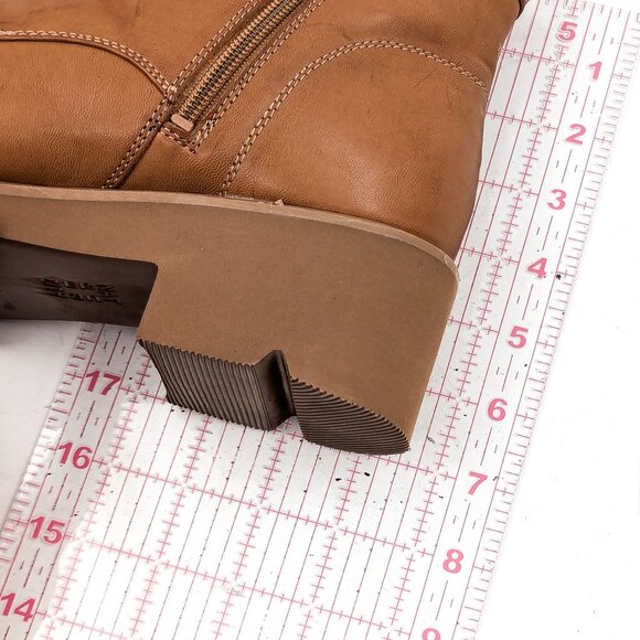 Naturalizer Women Catherine Brown Vegan Leather Lace-up Combat Boots size 9 - Picture 6 of 11